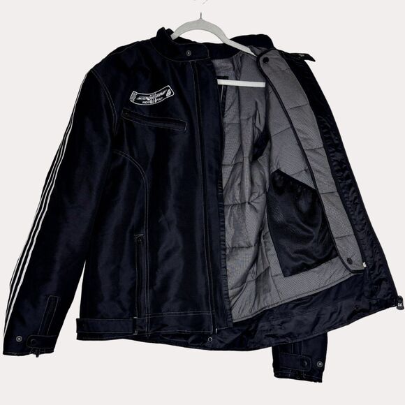 Legend Tungsten Riding Spirit Mens Motorcycle Jacket Black US 34 S bv - Picture 6 of 9